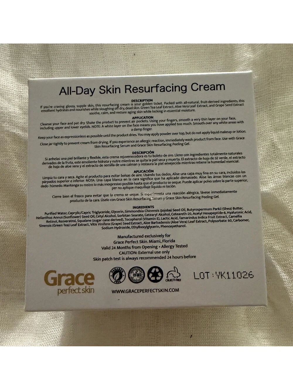 Grace Perfect Skin Smoothing & Hydrating All-Day Skin Resurfacing Cream